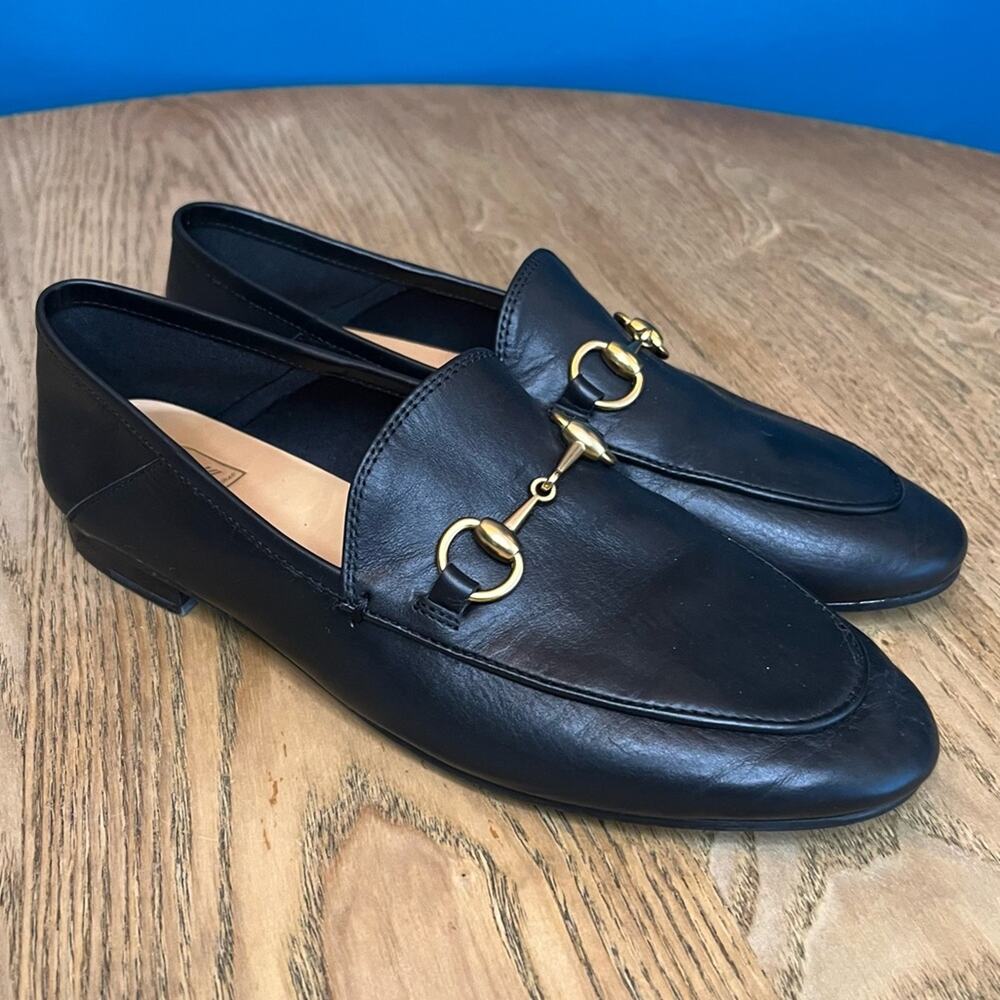 Black Horse Bit Loafers Unbranded Super Soft Faux Leather Size 36 Women’s 6
